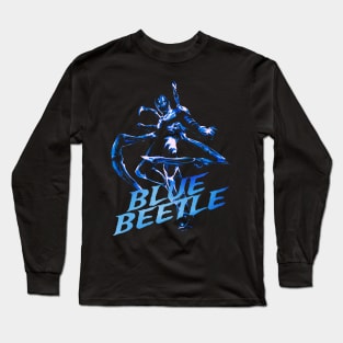 Blue Superhero Beetle Long Sleeve T-Shirt